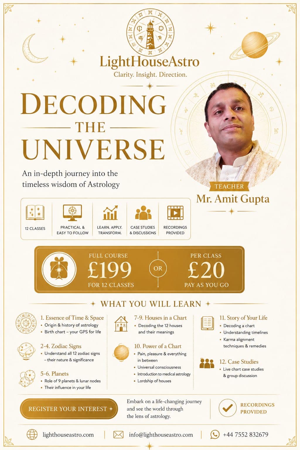 Decoding the Universe — Course Flyer